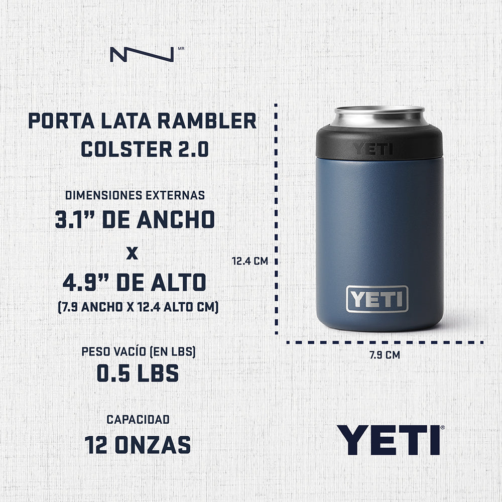 21071503780 PORTA LATA RAMBLER COLSTER 2.0 NEGRO MARCA YETI