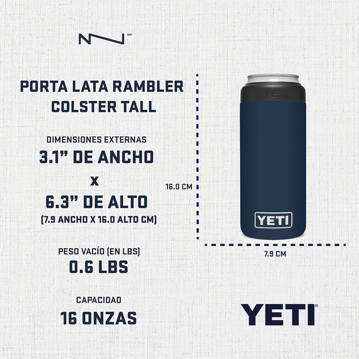 21071501590 PORTA LATA RAMBLER COLSTER TALL MARINO MARCA YETI