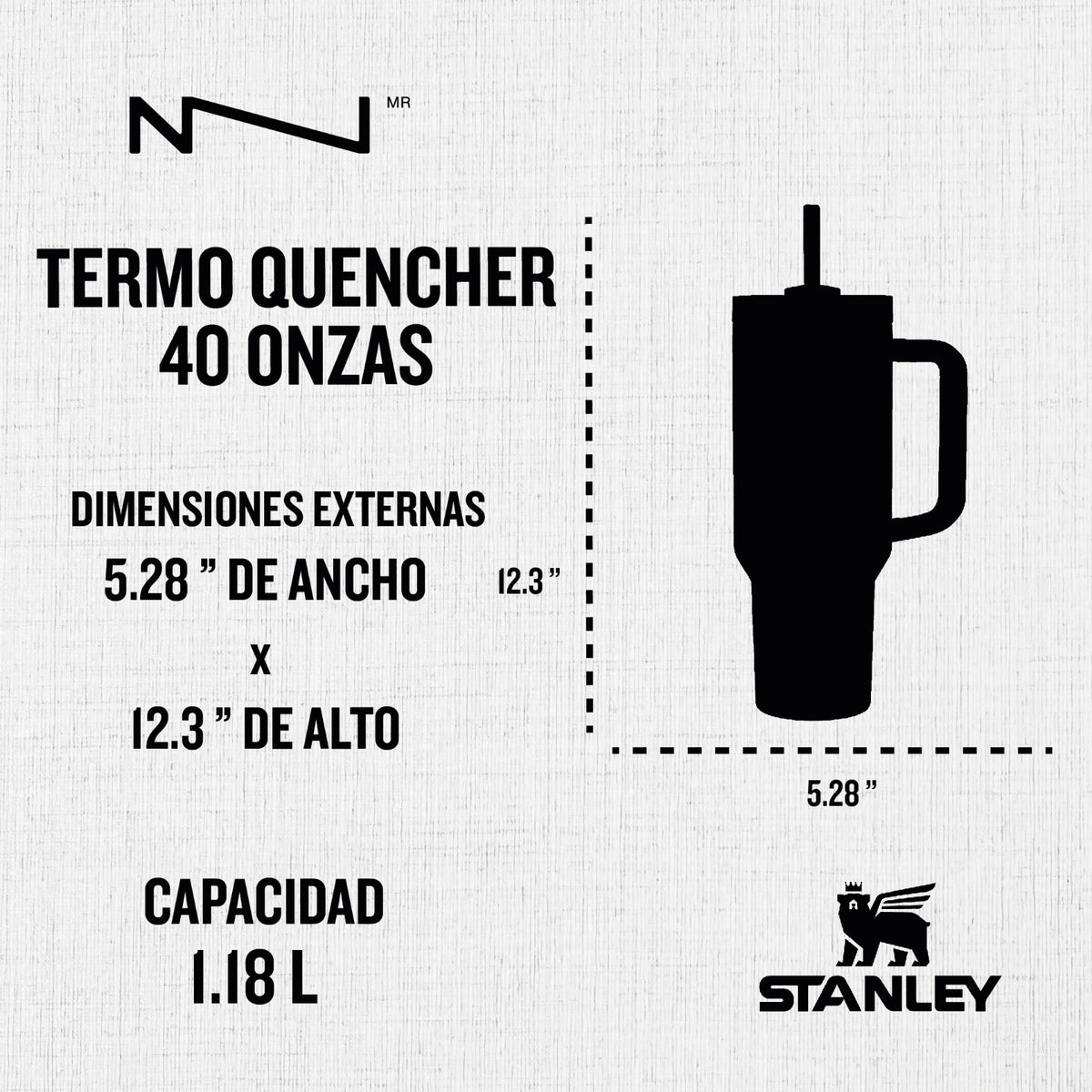 TERMO STANLEY QUENCHER 40oz STONE 94711PT