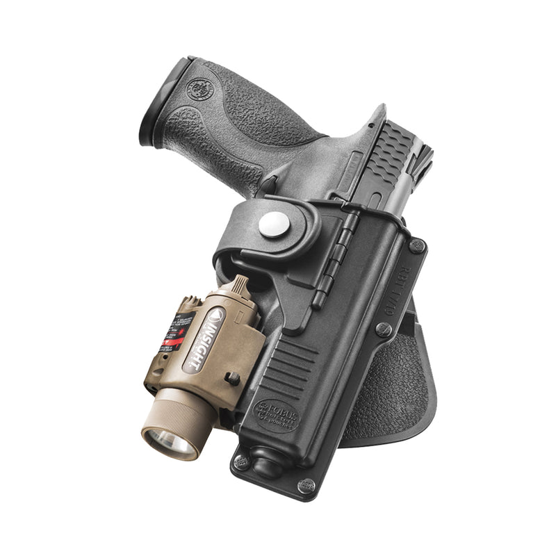 RBT19 FUNDAS TACTICA GLOCK 19+2 PROTECT DE LINTERNA LIGHTHOUSE II Y III (NO INCLUIDA) MARCA FOBUS