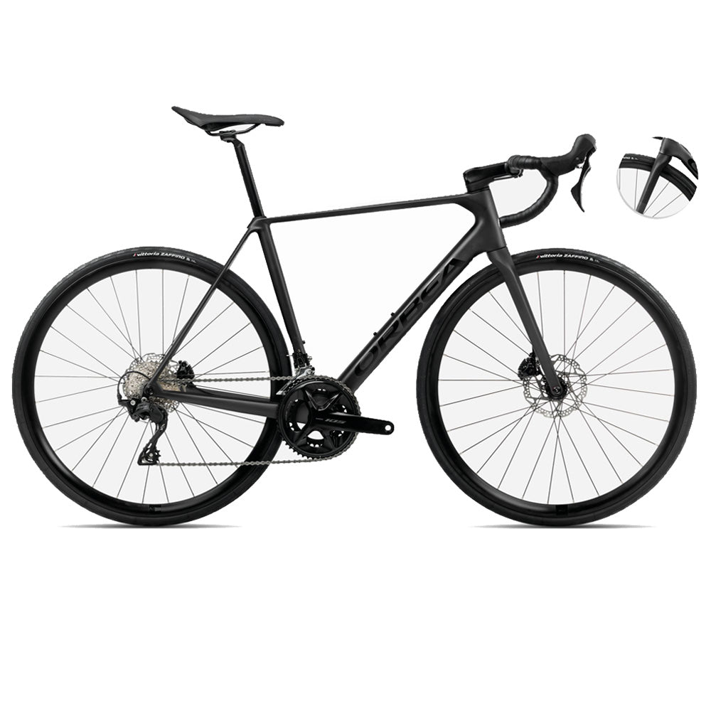 S10751AK BICICLETA ORCA M30 2025 VULCANO-BLACK (MATT) BLACK (GLOSS) MARCA ORBEA T. 51