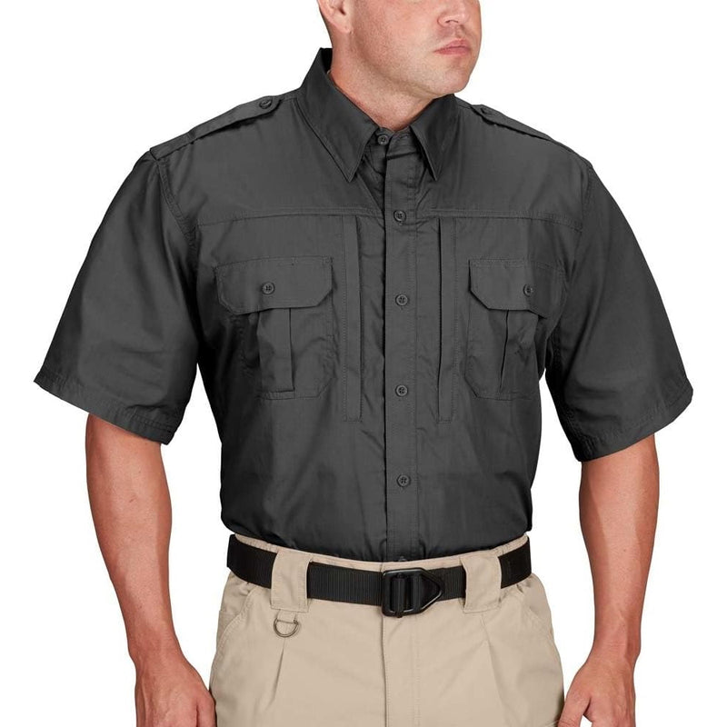 F5311-50-015 CAMISA TACTICA LIGERA 65% 35% RIPSTOP M/C CHARCOAL MARCA PROPPER T. XG