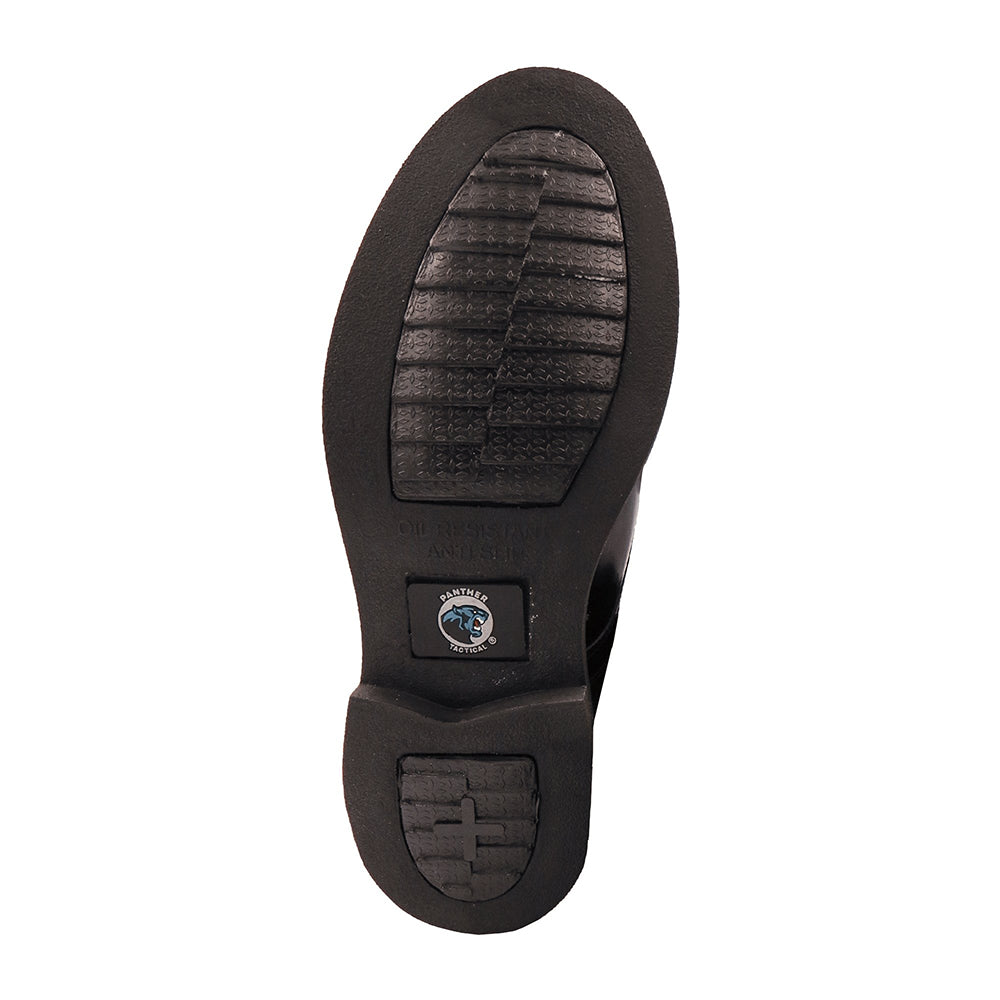 110201 ZAPATO CHOCLO PIEL OSCARIA NEGRO MARCA PANTHER