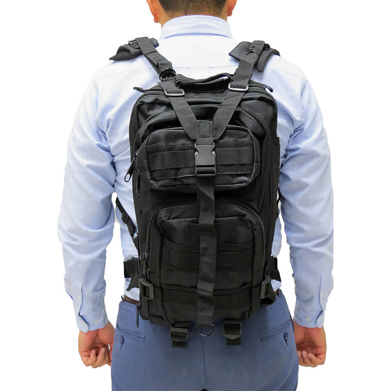 700201 MOCHILA TACTICA 30L COLOR NEGRO MARCA PANTHER