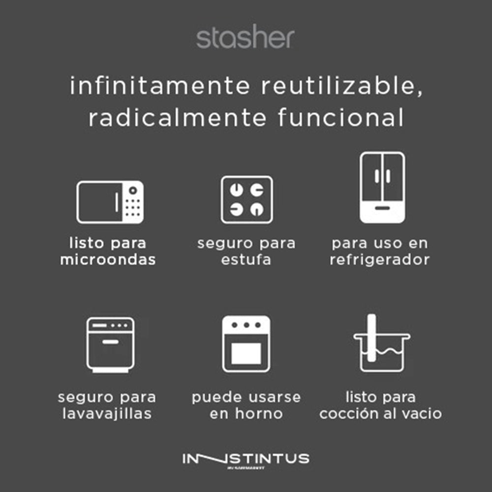 STSB38 BOLSA REUTILIZABLE DE SILICONA PARA SANDWICH RAINBOW LAVENDER MARCA STASHER