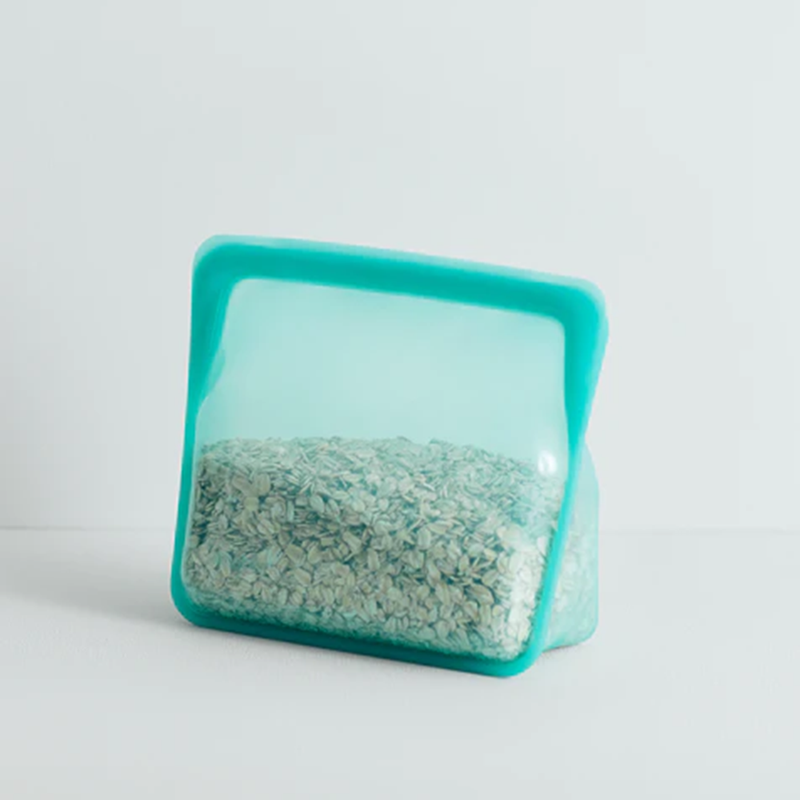STSU02 BOLSA REUTILIZABLE DE SILICONA STAND-UP MID AQUA MARCA STASHER