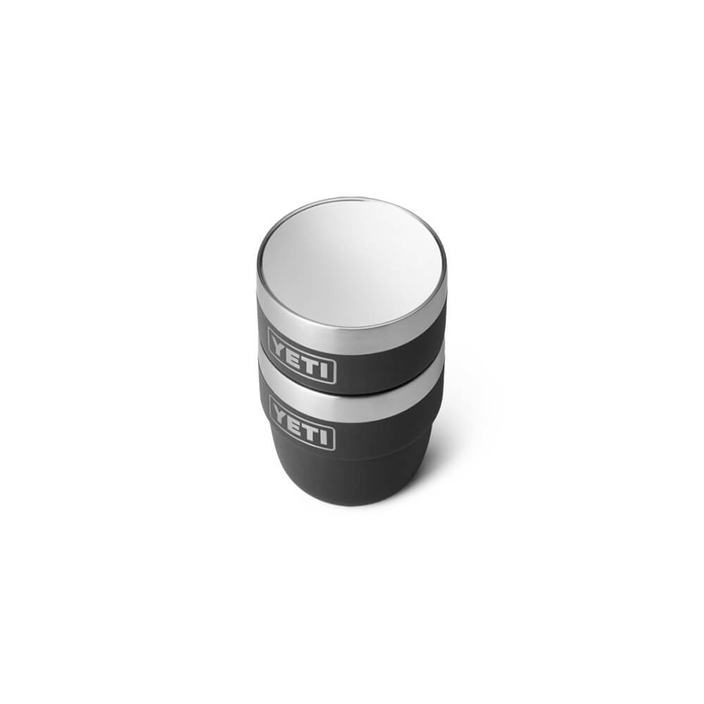 21071504000 TAZA RAMBLER 4oz STACKABLE 2 PIEZAS NEGRO MARCA YETI