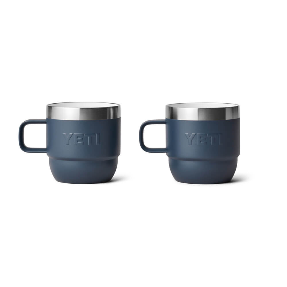 21071503790 TAZA RAMBLER 6oz STACKABLE 2 PIEZAS MARINO MARCA YETI