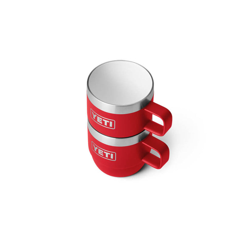21071503793 TAZA RAMBLER 6oz STACKABLE 2 PIEZAS RESCUE RED MARCA YETI