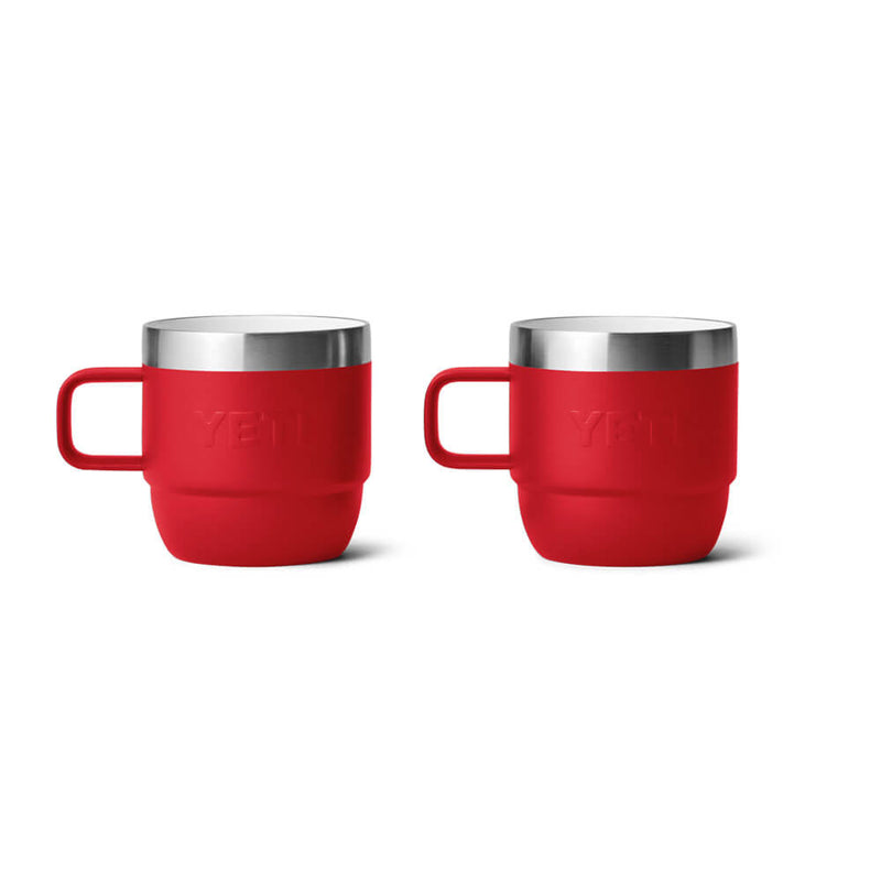 21071503793 TAZA RAMBLER 6oz STACKABLE 2 PIEZAS RESCUE RED MARCA YETI