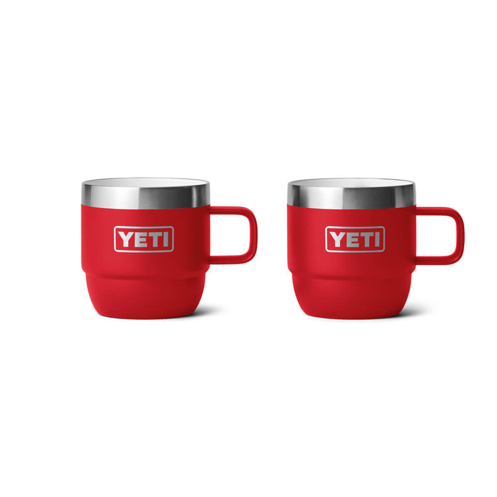 21071503793 TAZA RAMBLER 6oz STACKABLE 2 PIEZAS RESCUE RED MARCA YETI