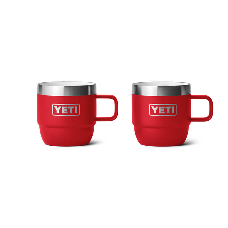 21071503793 TAZA RAMBLER 6oz STACKABLE 2 PIEZAS RESCUE RED MARCA YETI