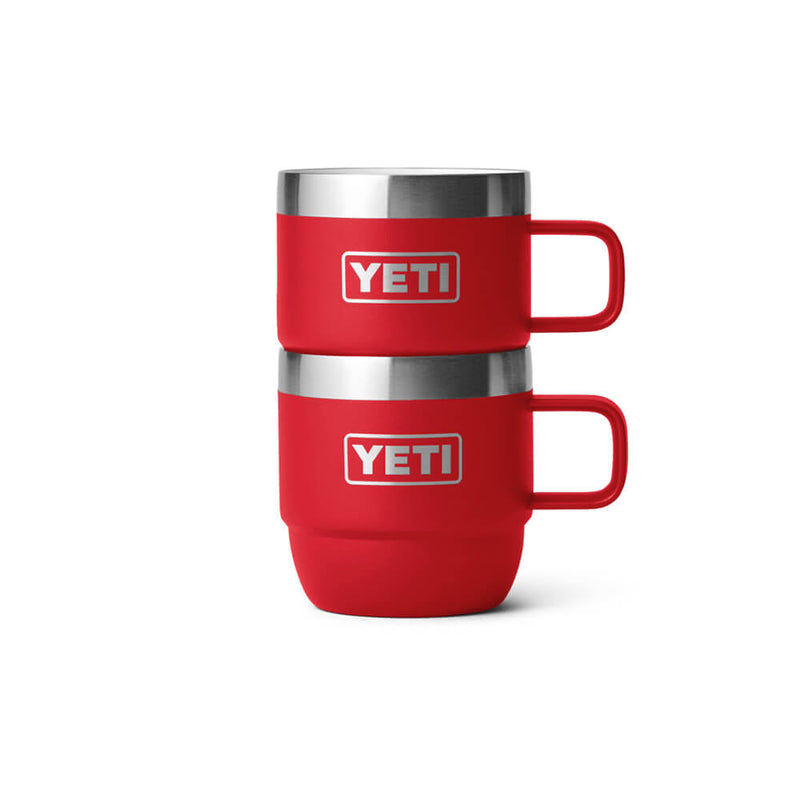 21071503793 TAZA RAMBLER 6oz STACKABLE 2 PIEZAS RESCUE RED MARCA YETI