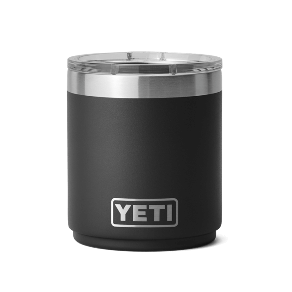 21071504010 TERMO RAMBLER 10oz LOWBALL 2.0 TAPA MAGNETICA NEGRO MARCA YETI