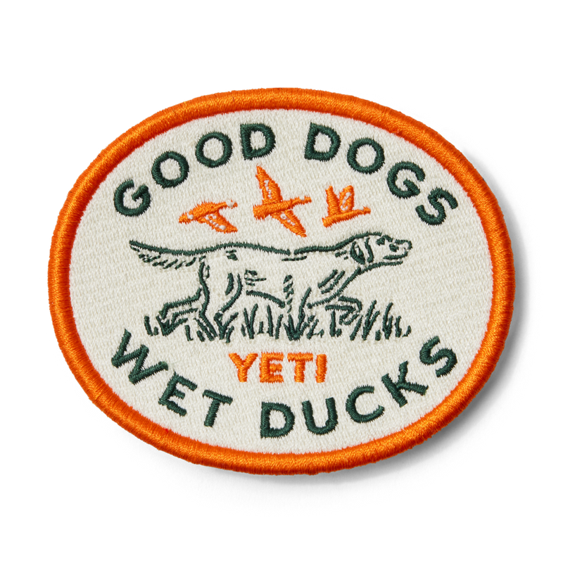 21023007833 PARCHE GOOD DOGS NARANJA MARCA YETI
