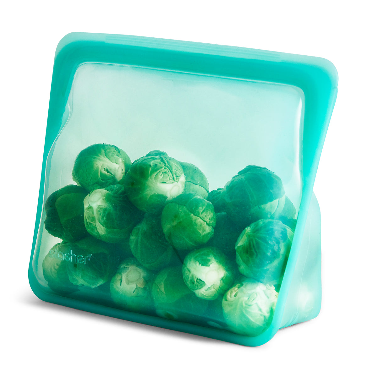 STSU02 BOLSA REUTILIZABLE DE SILICONA STAND-UP MID AQUA MARCA STASHER
