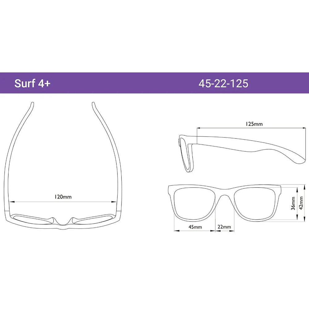 4SURSBL LENTES PARA NIÑO SURF STRONG BLUE MARCA REAL SHADES T. 4+
