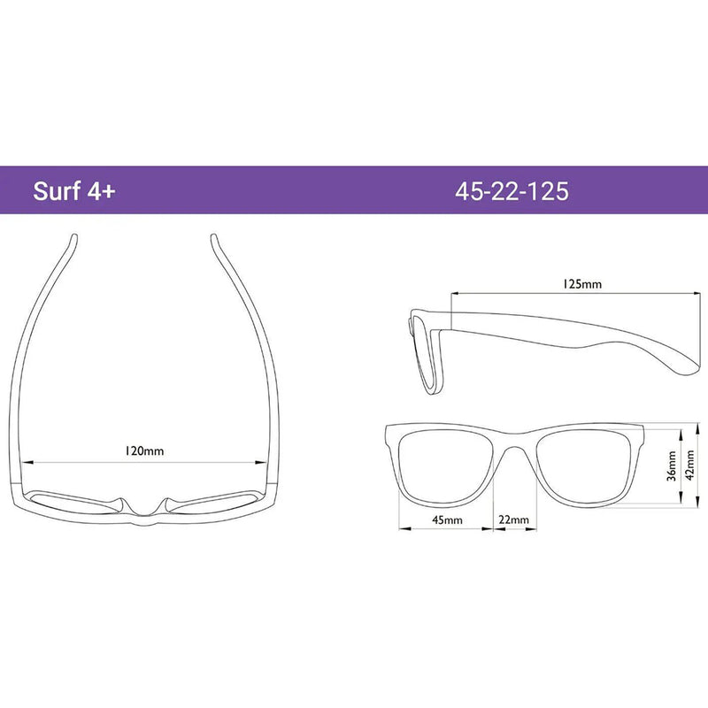 4SURSBL LENTES PARA NIÑO SURF STRONG BLUE MARCA REAL SHADES T. 4+