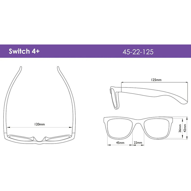 4SWILPPK LENTES PARA NIÑO SWITCH LIGHT PINK PINK MARCA REAL SHADES T. 4+