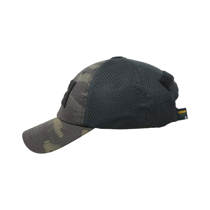 TCM-021 GORRA MESH TACTICA MULTICAM NEGRA MARCA CONDOR