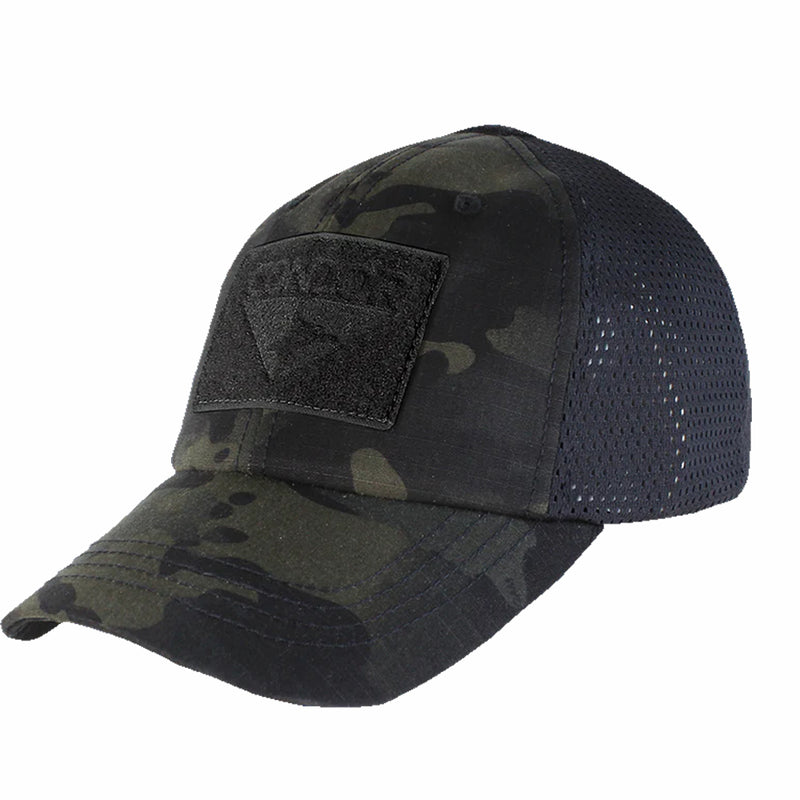 TCM-021 GORRA MESH TACTICA MULTICAM NEGRA MARCA CONDOR