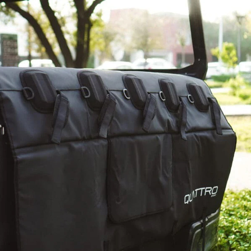 TP-01A  TAPETE PARA CAJUELA PARA 5 BICICLETAS  NEGRO MARCA QUATTRO