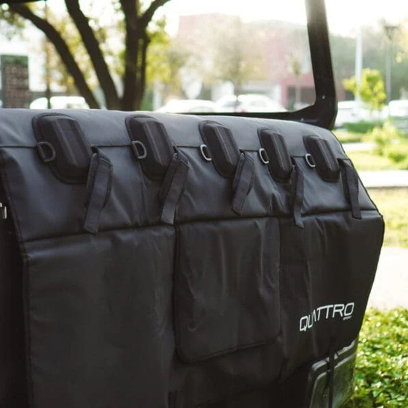 TP-01A  TAPETE PARA CAJUELA PARA 5 BICICLETAS  NEGRO MARCA QUATTRO
