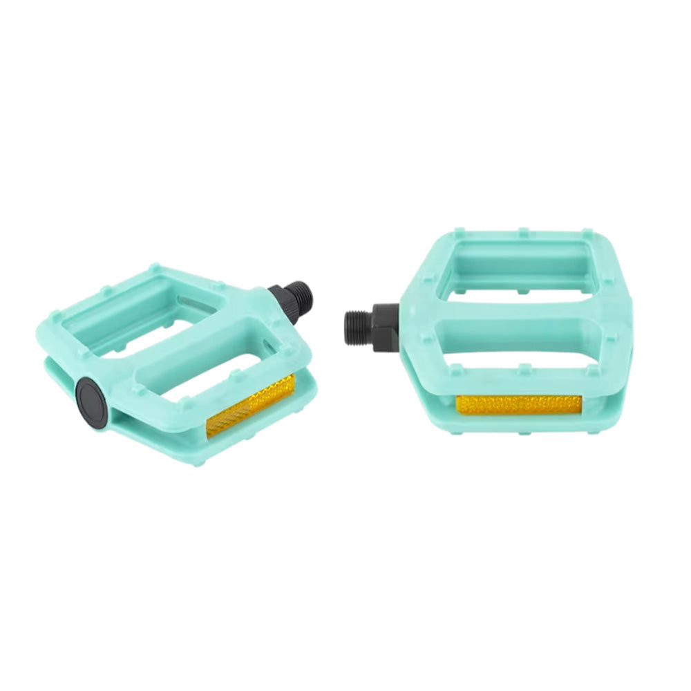 VP COMPONENTE VP-536 NYLON PEDAL SET, 9/16" (15mm) VERDE AZULADO TREK W587585