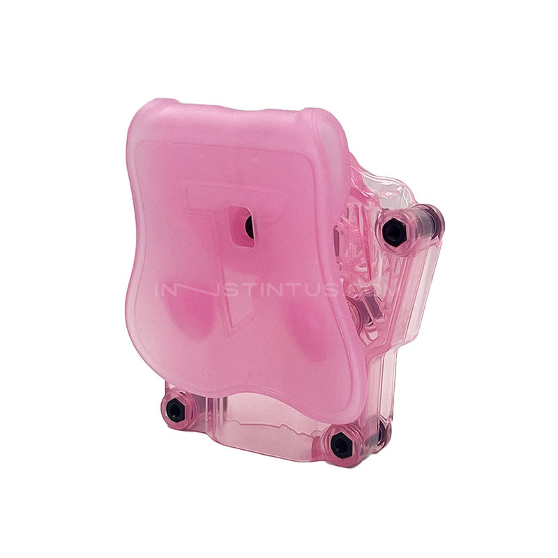 1-UR104 FUNDA UNIVERSAL MEGA FIT ROSA TRANSPARENTE MARCA CYTAC