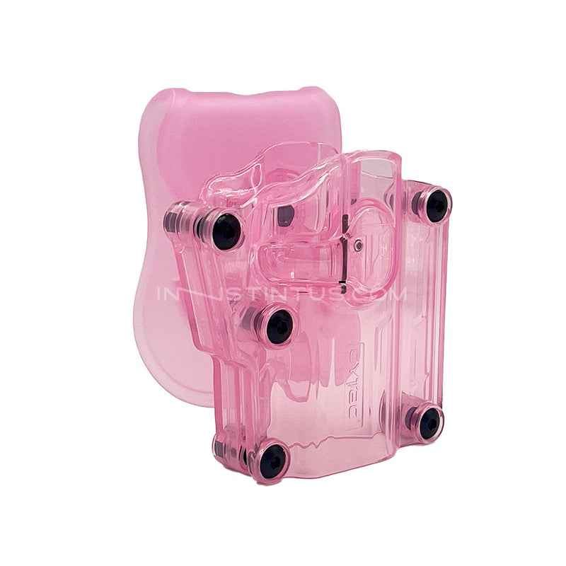 1-UR104 FUNDA UNIVERSAL MEGA FIT ROSA TRANSPARENTE MARCA CYTAC