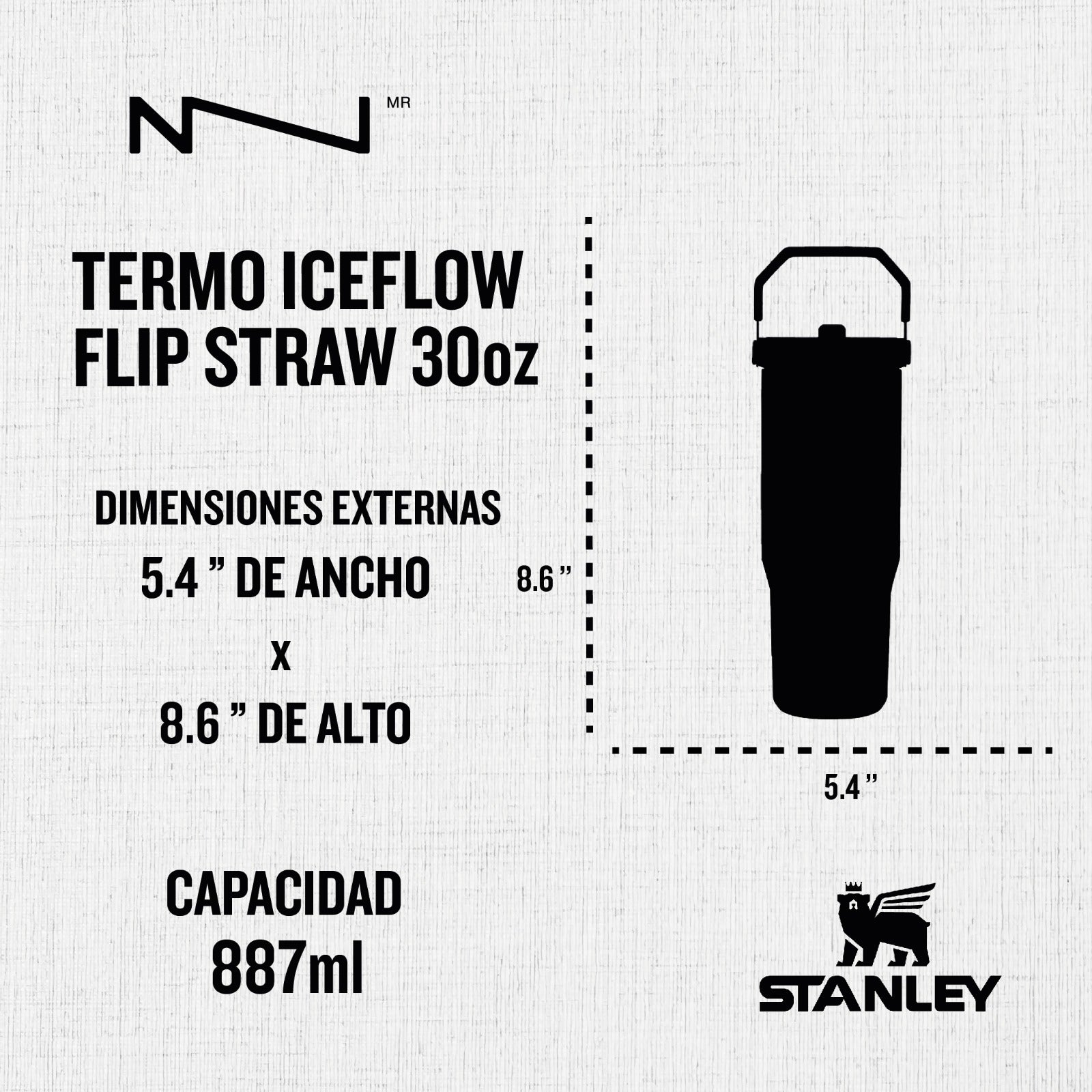 99191PT TERMO ICEFLOW FLIP STRAW 30oz PLUM MARCA STANLEY