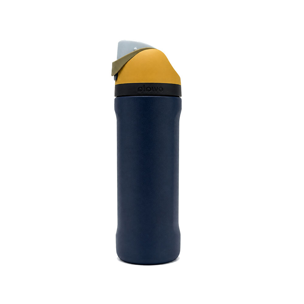 PAQUETE DE 2 TERMO FREESIP DE ACERO INOXIDABLE 710ML AZUL Y VERDE MARCA OWALA