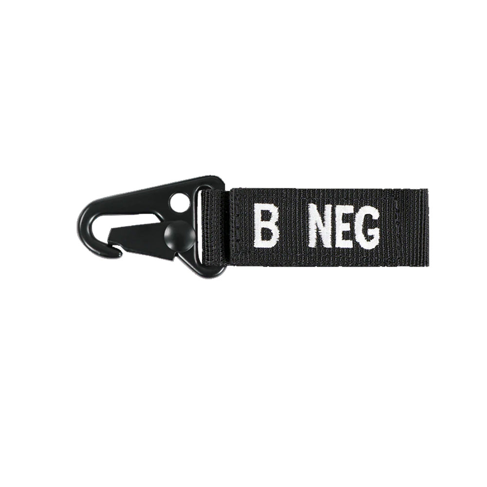 239B-002 LLAVERO TIPO DE SANGRE B- NEGRO MARCA CONDOR
