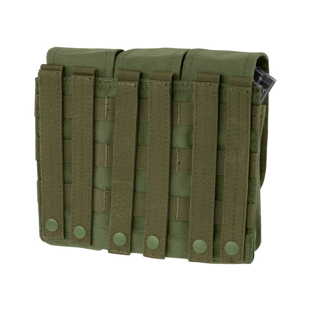 PORTA CARGADOR CONDOR TRIPLE AK/AR VERDE MA33-001