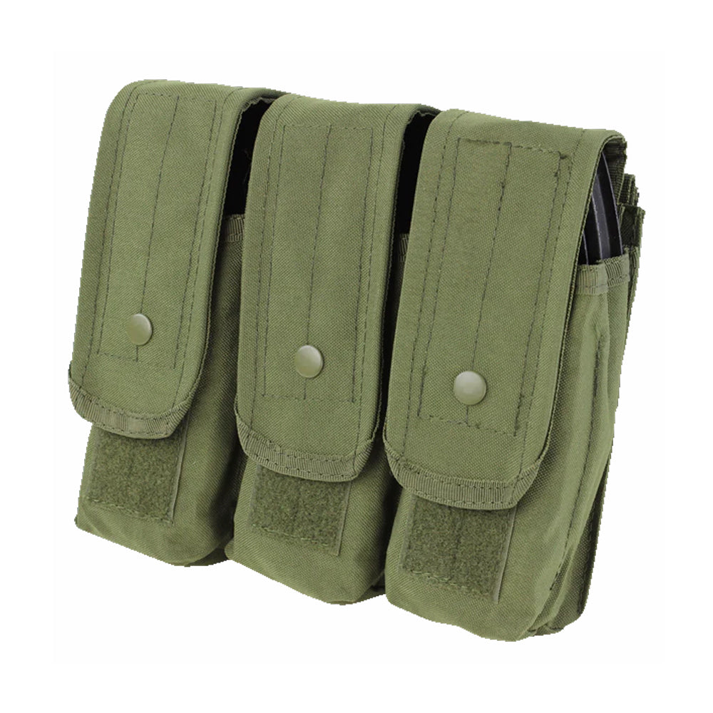 MA33-001 PORTA CARGADOR TRIPLE VERDE MARCA CONDOR