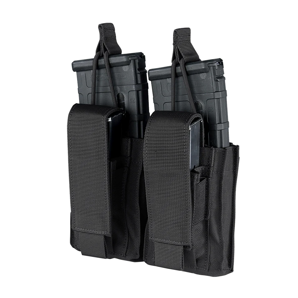 PORTA CARGADOR CONDOR DOBLE DE ARMA LARGA Y ARMA CORTA GEN II NEGRO 191232-002