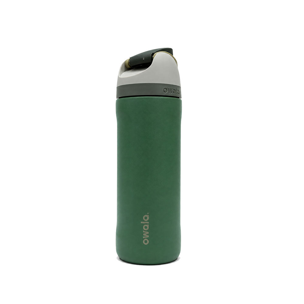 PAQUETE DE 2 TERMO FREESIP DE ACERO INOXIDABLE 710ML AZUL Y VERDE MARCA OWALA