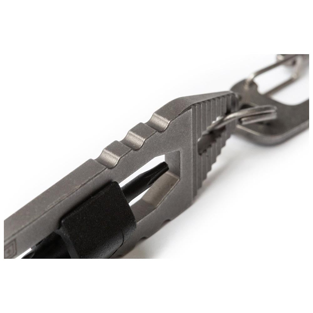 LLAVERO CON DESARMADOR 5.11 TACTICAL EDT HEX TUMBLED STEEL 56672-988
