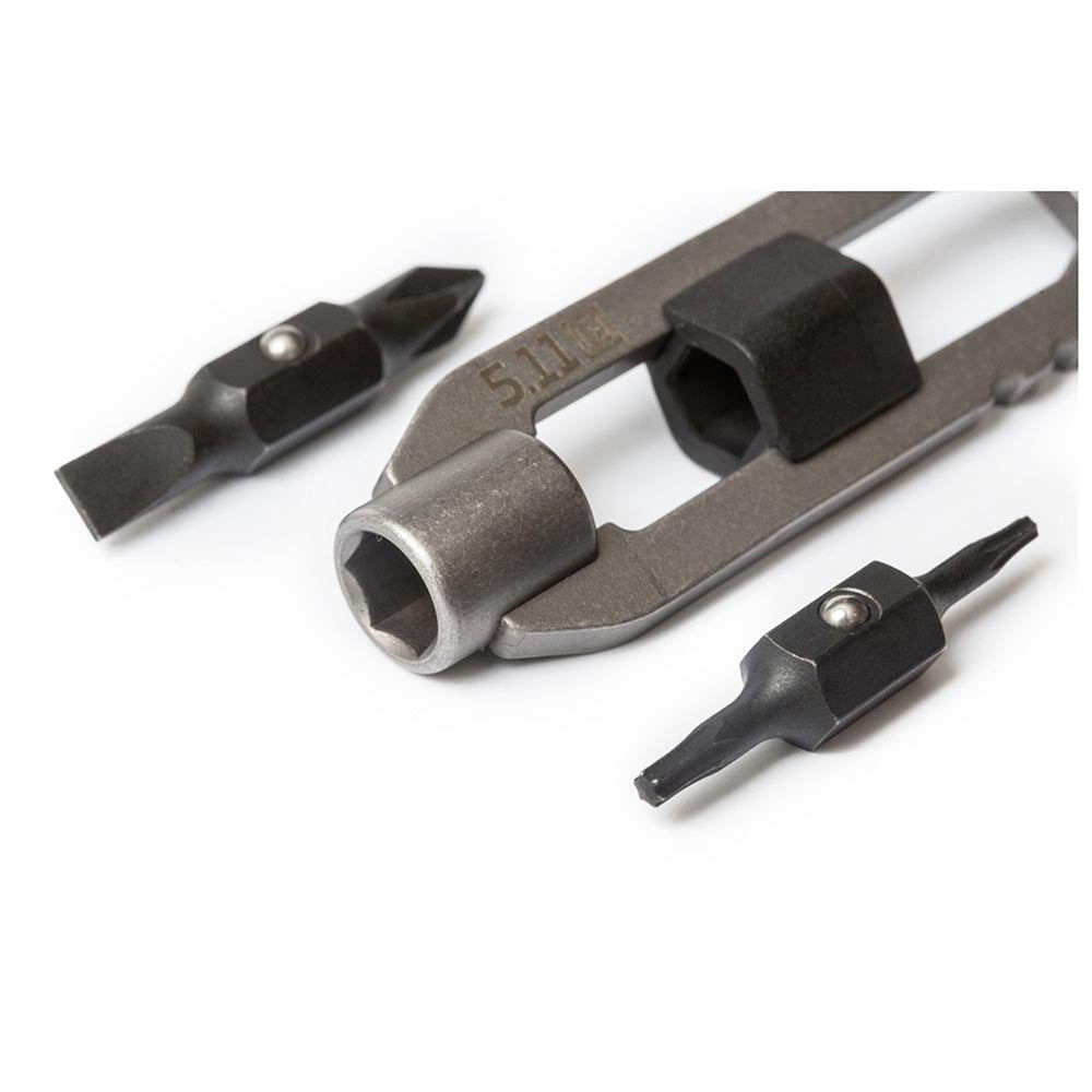 LLAVERO CON DESARMADOR 5.11 TACTICAL EDT HEX TUMBLED STEEL 56672-988