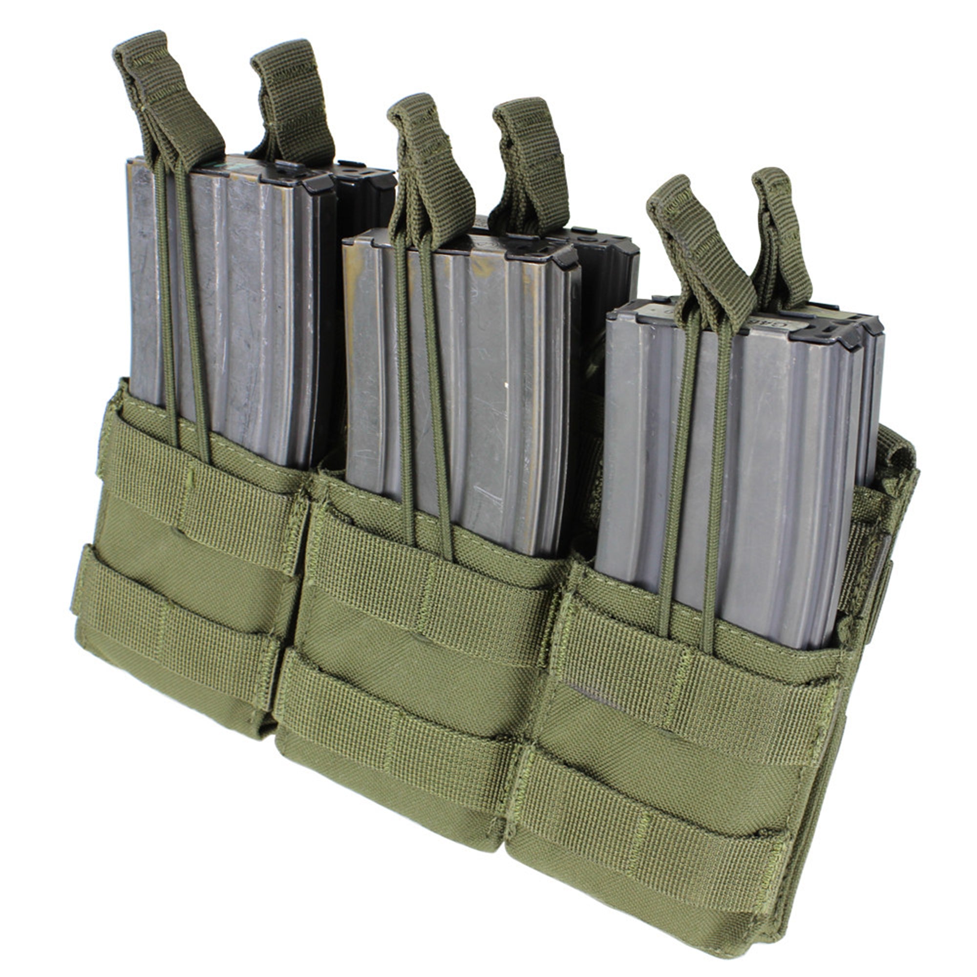 MA44-001 PORTA CARGADOR TRIPLE M4 VERDE MARCA CONDOR