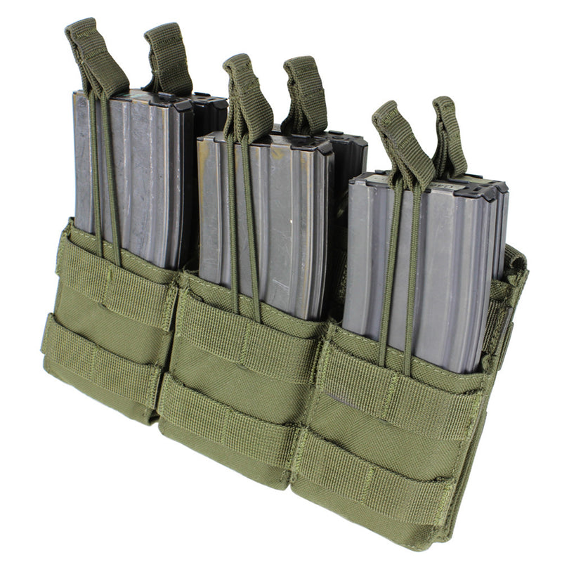 MA44-001 PORTA CARGADOR TRIPLE M4 VERDE MARCA CONDOR